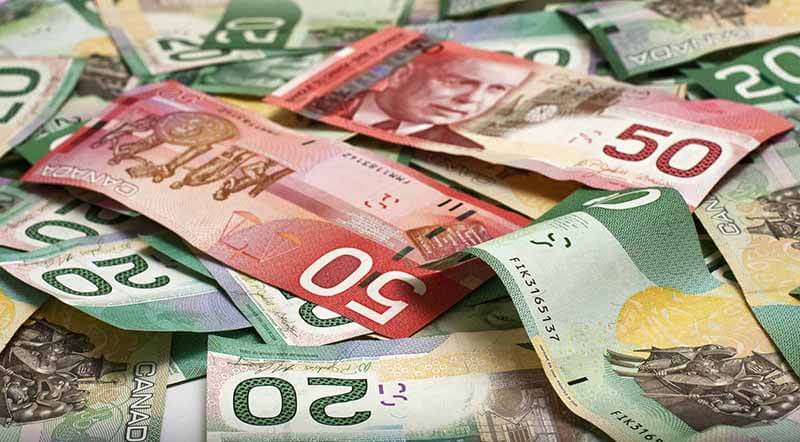 Cédulas de dólares canadenses