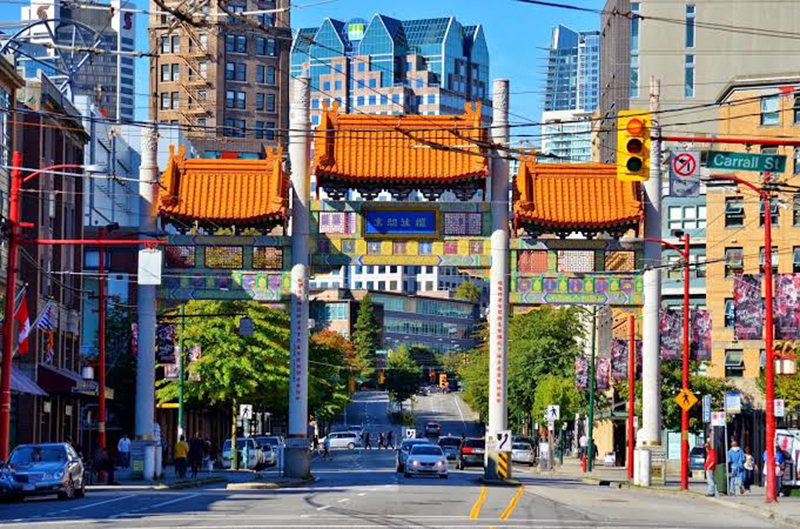 Região de Chinatown em Vancouver
