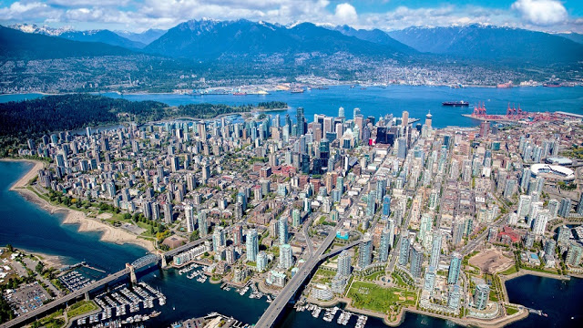 Vista da cidade de Vancouver