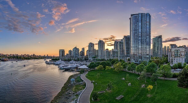 Vista da cidade de Vancouver