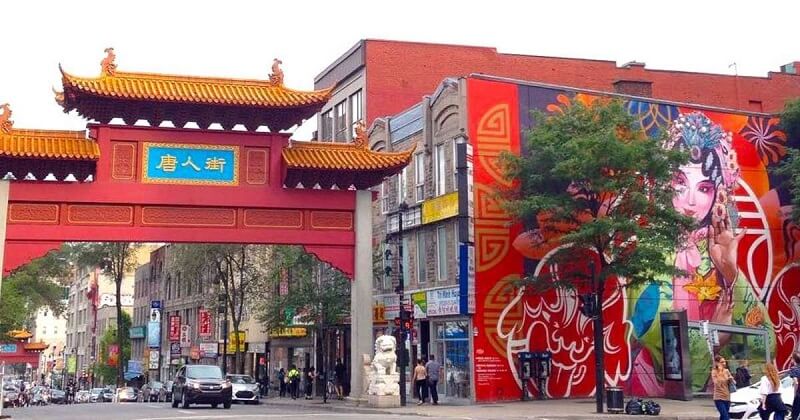 Bairro Quartier Chinois em Montreal