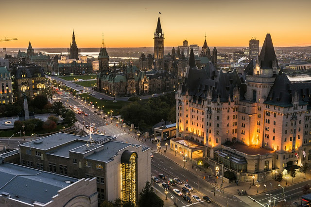 Vista da cidade de Ottawa