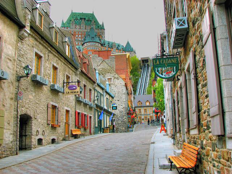 Região de Old Montreal em Quebec
