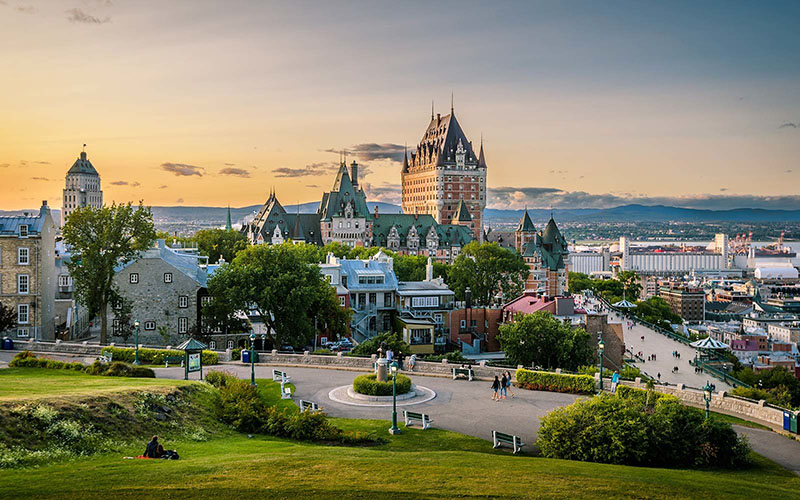 Vista da excursão guiada a pé em Quebec