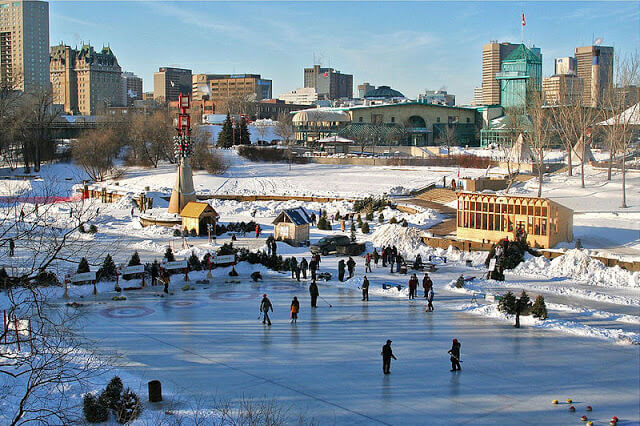Patinação no gelo em Winnipeg