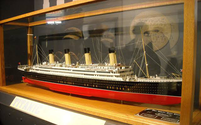 Miniatura do Titanic no Museu Marítimo do Atlântico em Halifax