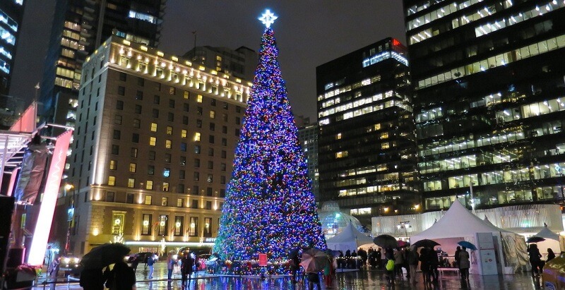 Decoração de Natal em Vancouver