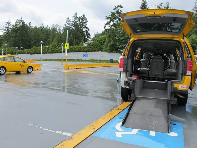 Táxis adaptados para deficientes físicos em Vancouver
