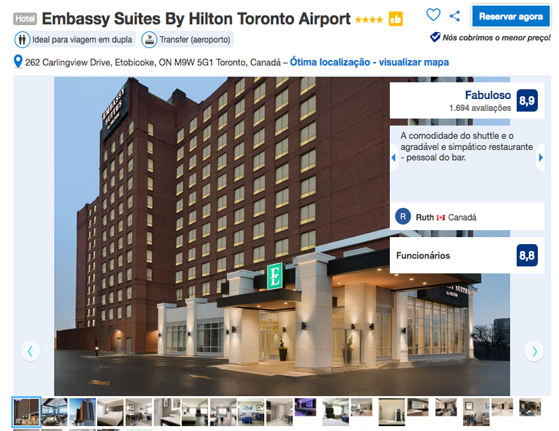 Reservas no Embassy Suites By Hilton Toronto Airport