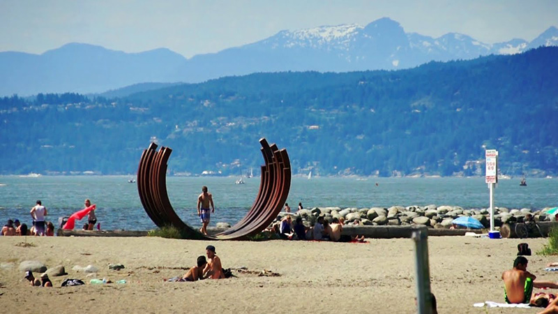 Estrutura da Sunset Beach em Vancouver