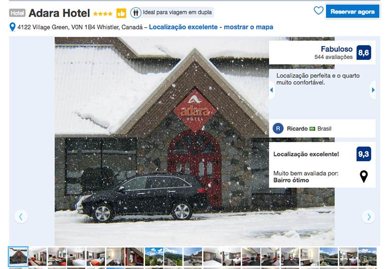 Reservas Hotel Adara em Whistler