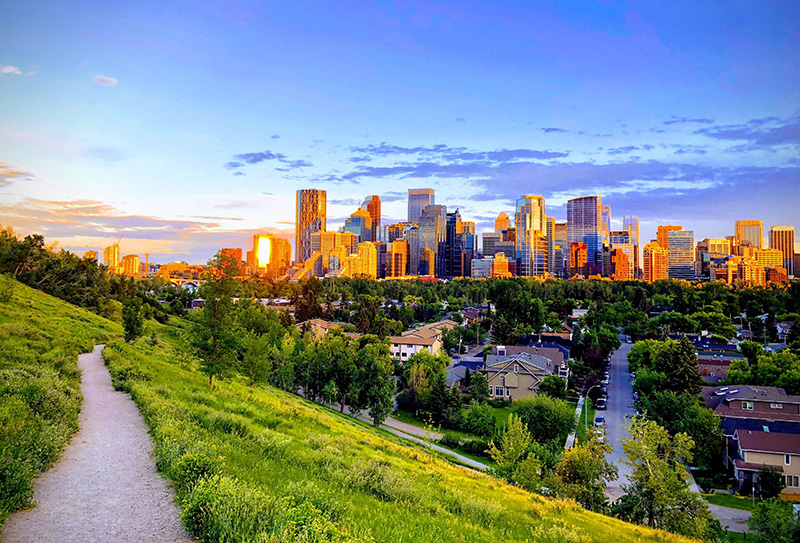Vista de Downtown Calgary