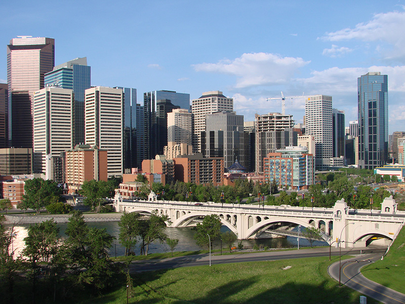 Vista da cidade de Calgary