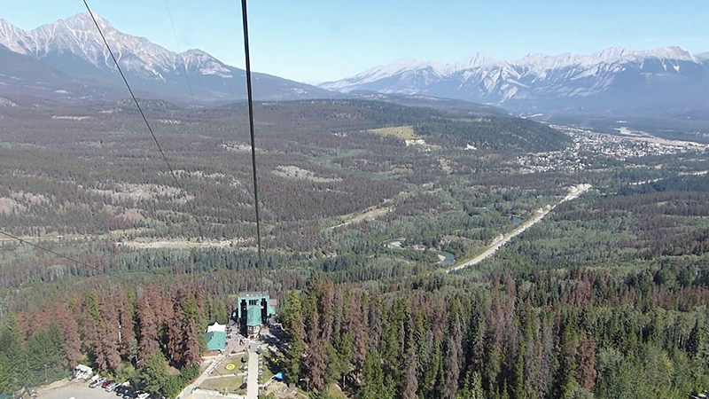 Vista do Parque Nacional de Jasper