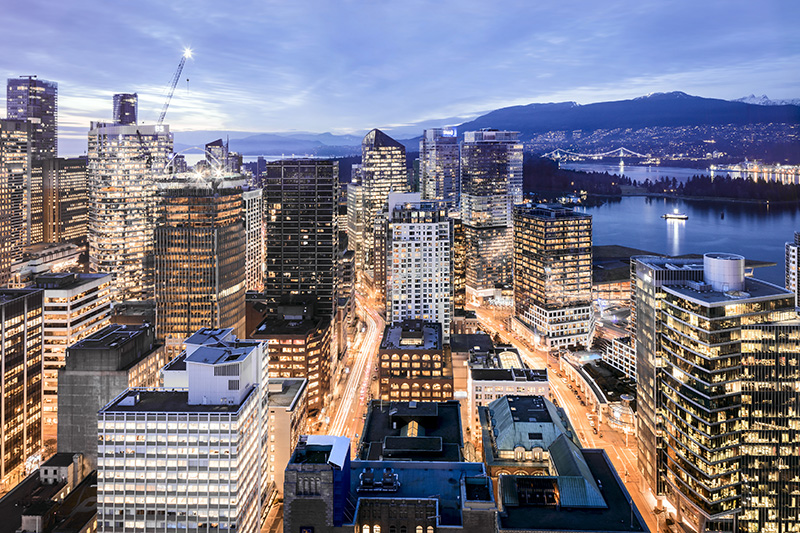 Vista do Mirante em Vancouver