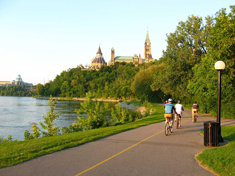 Bicicletas e pontos turísticos de Ottawa
