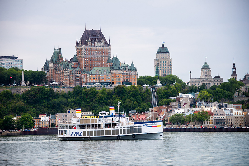 Vista do cruzeiro em Quebec