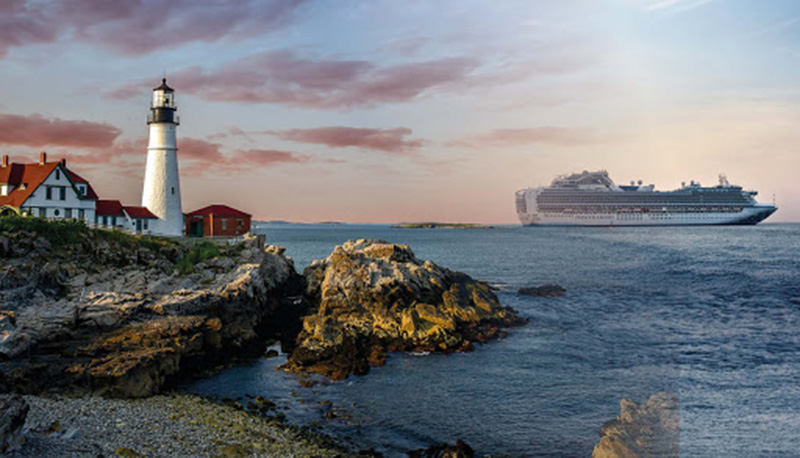 Cenários do cruzeiro pela costa de Halifax