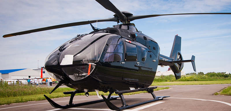 Aeronave do passeio de helicóptero em Jasper