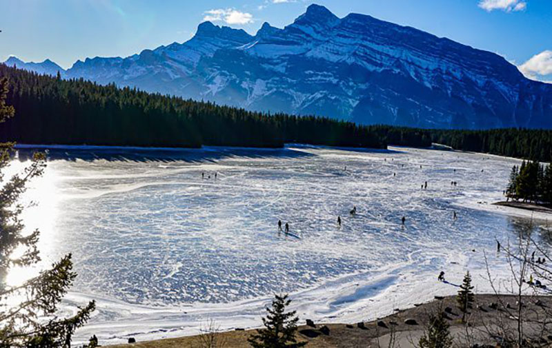Parque Nacional de Banff no inverno