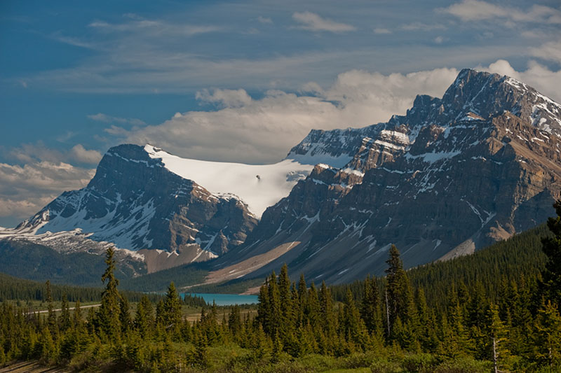 Vista do Vale do Glaciar Stanley em Banff