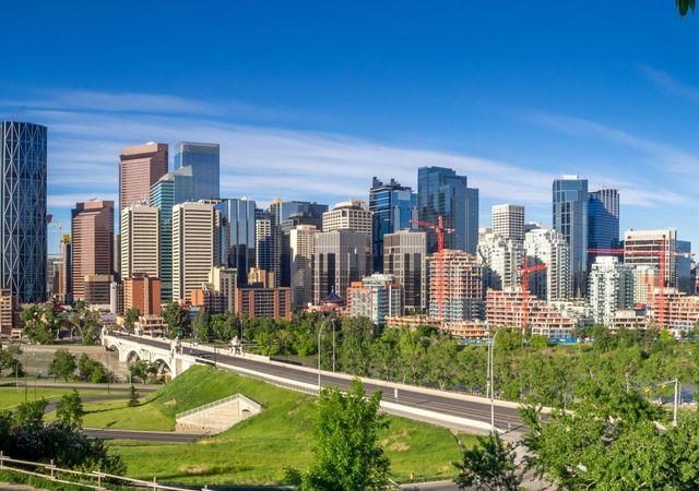 Cidade de Calgary no Canadá