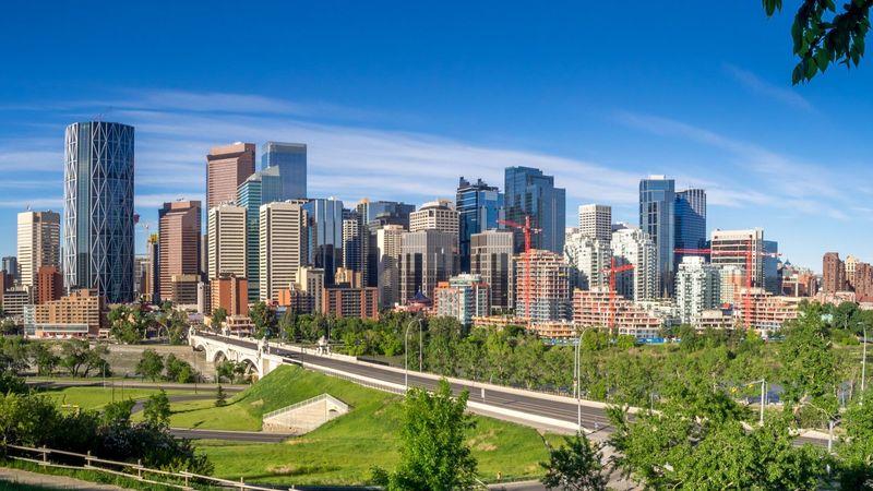 Cidade de Calgary no Canadá